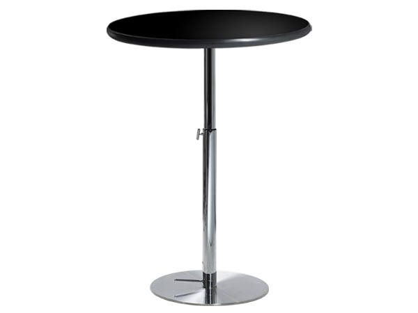 CEBT-035 | 36" Round Bar Table w/ Black Top and Hydraulic Base -- Trade Show Furniture Rental